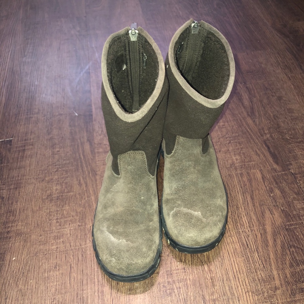 Lands End Winter Brown Boots Sz 6 1/2B